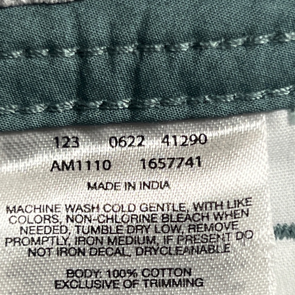Columbia Sportswear Men’s Chino Pants Deep Sage Green Outdoor Zip Up 42 X 30 - Picture 10 of 12